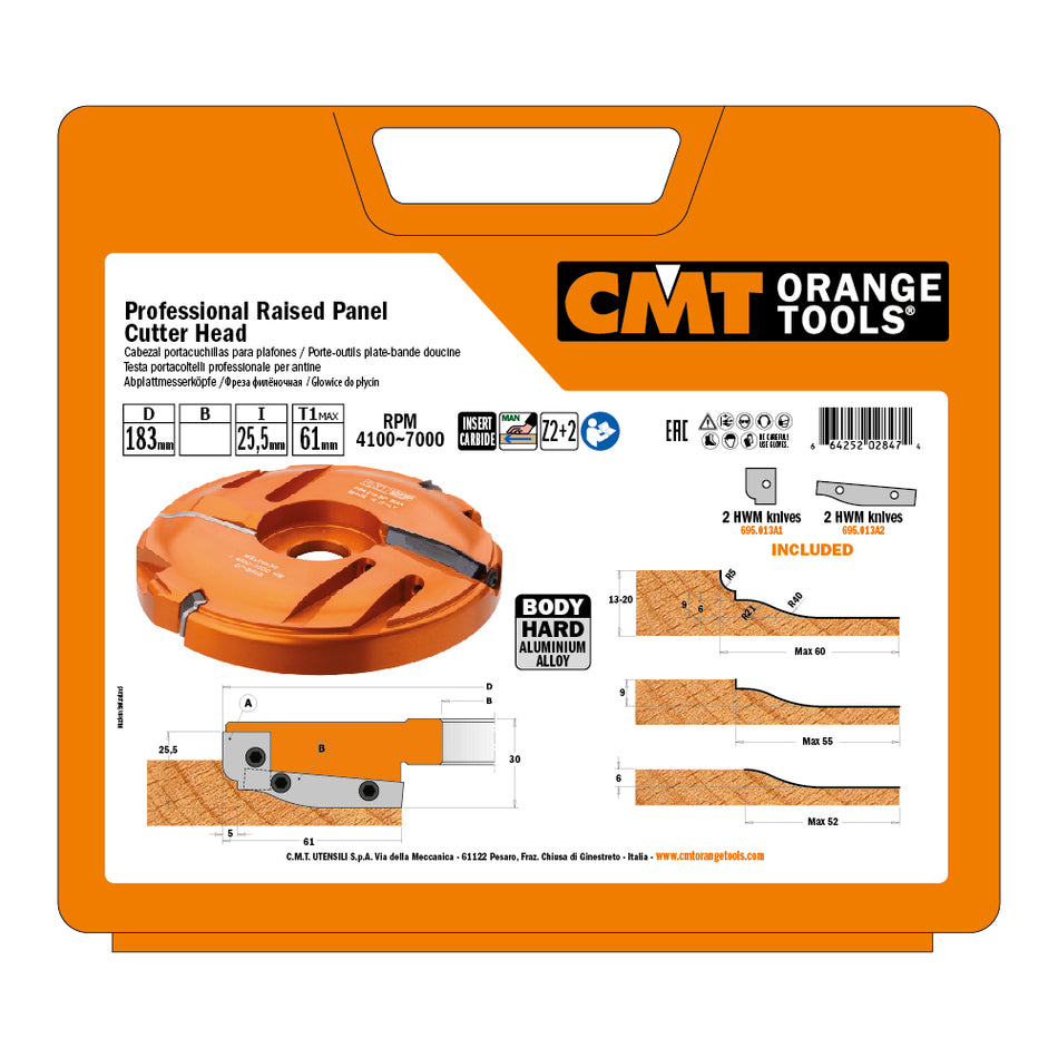 Porte-outils à plate-bande doucine CMT