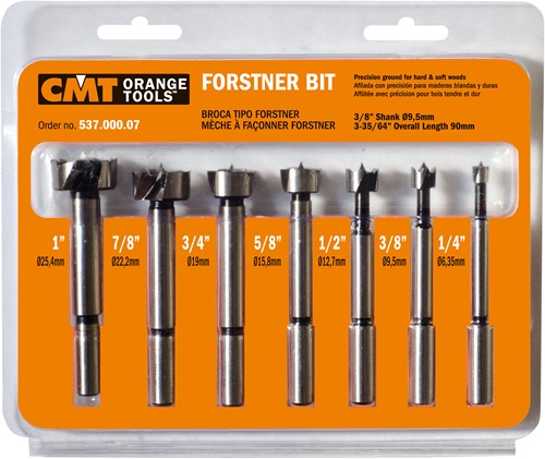 Set of 7 forge drill bits with cylindrical shaft 537