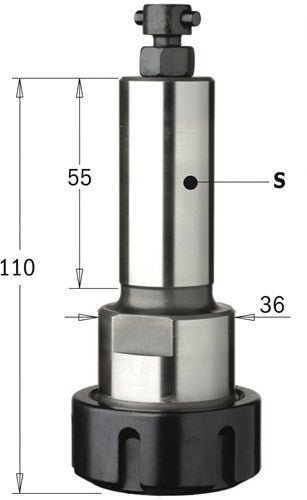 “ER32” Precision balance chucks fit 25mm shank Leuco system, straight 183