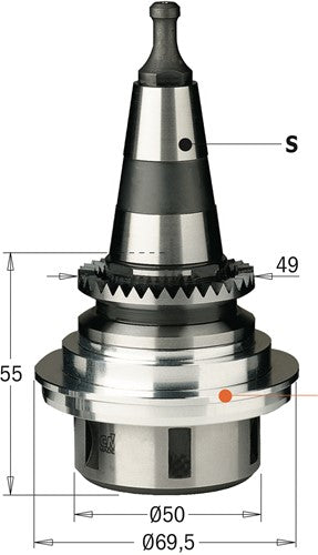 “ER32” Mandrins balancés de précision ISO 30 Morbidelli en SCM, gauche, avec plateau 695 mm dejà installée 183